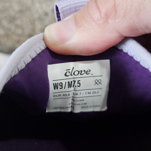 Clove Classic Nursing Shoes In Lavender Comfort Sneakers 9 - Picture 12 of 12